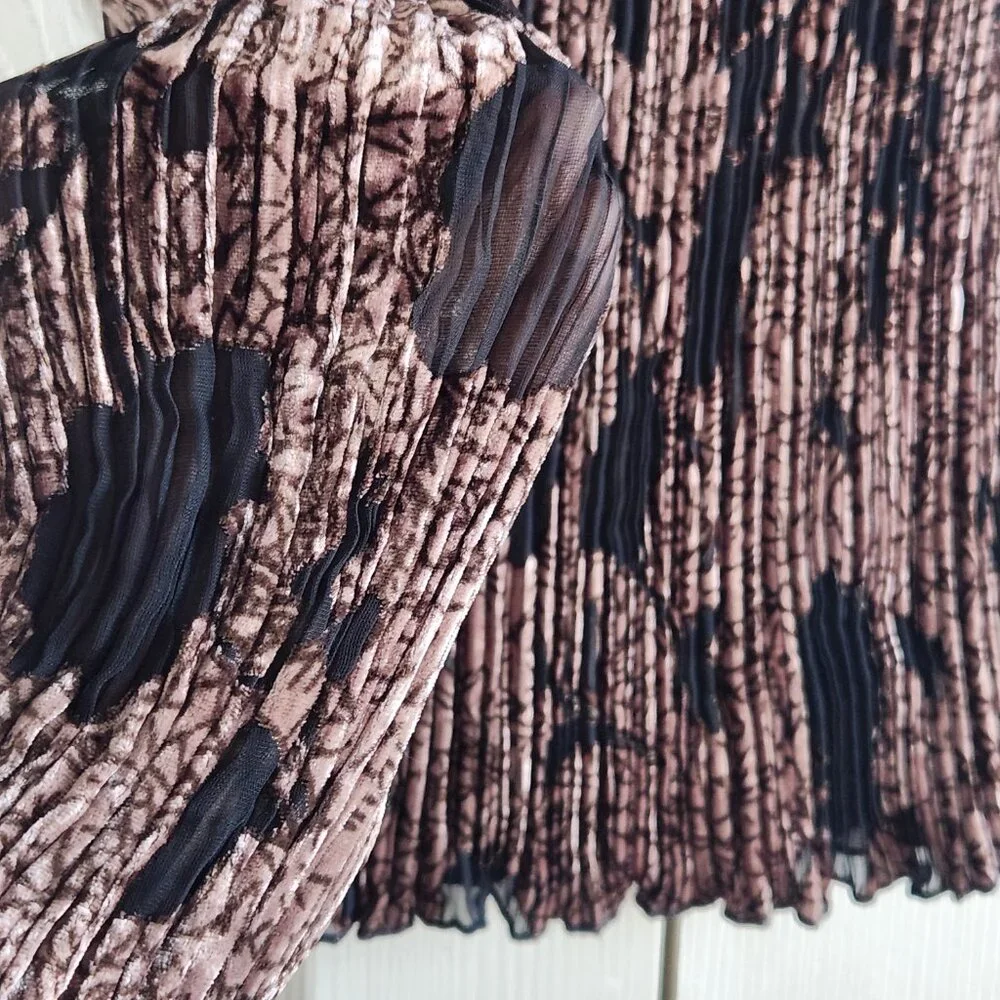 Vintage Velour See through LS Shirt Size L - Picture 2 of 4